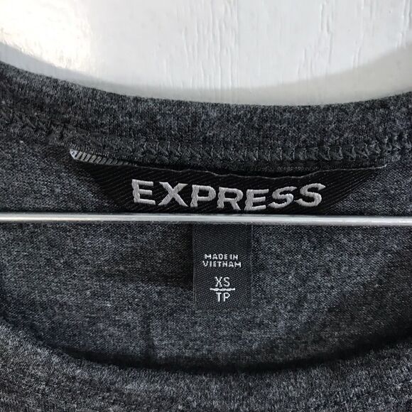 Express xs gray/black dress open back long - Picture 4 of 4